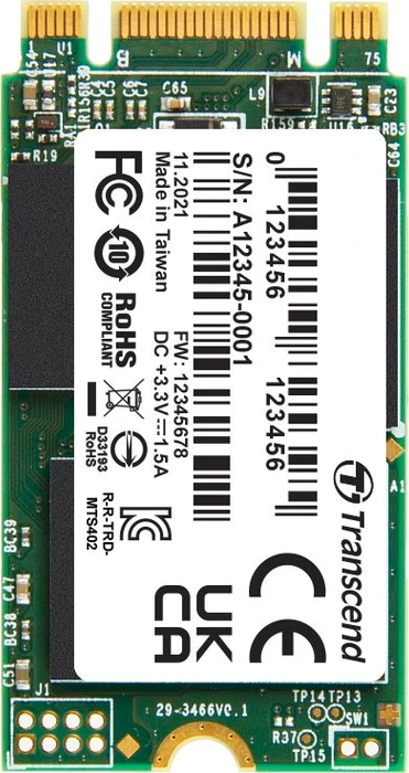 Transcend MTS402M SSD 256GB, M.2 2242 / B-M-Key / SATA 6Gb/s