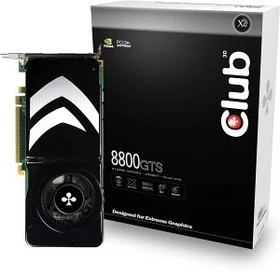 Club 3D GeForce 8800 GTS 512, 512MB DDR3, 2x DVI, S-Video