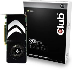 Club 3D GeForce 8800 GTS 512, 512MB DDR3, 2x DVI, S-Video