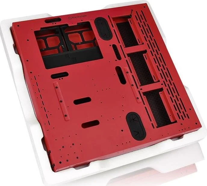 Thermaltake Core P3 Tempered Glass Red Edition, weiß, Glasfenster