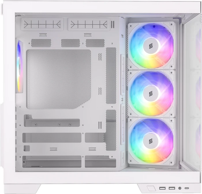Silentware View A-RGB White, Glasfenster