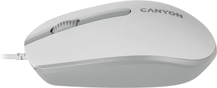 Canyon M-10 Wired Mouse, weiß/grau, USB