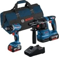 Bosch Professional Akku-Maschinenset inkl. Tasche + 2 Akkus 4.0Ah