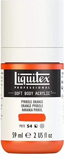 Liquitex Professional Soft Body Acrylic pyrrole orange, 59ml