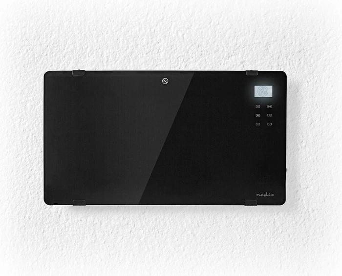 Nedis HTPL20FBK Glas Standkonvektor