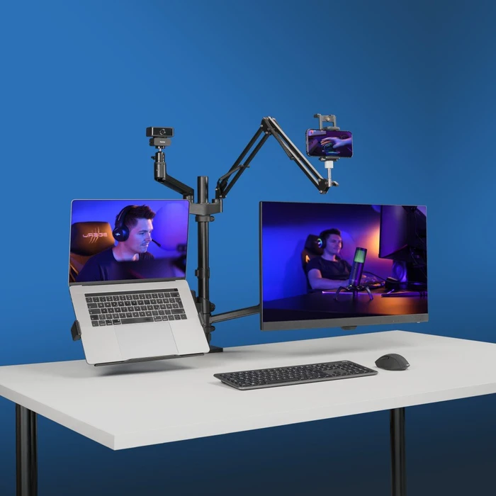 Hama Monitorhalterung für Streaming Setup