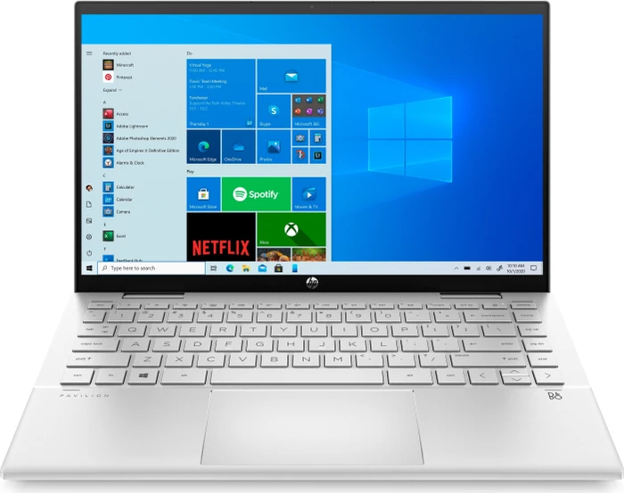 HP Pavilion x360 Convertible 14-dy0222ng, Natural Silver, Core i3-1125G4, 8GB RAM, 256GB SSD, DE