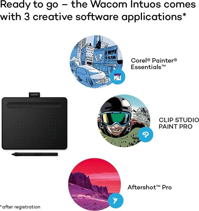 Wacom Intuos S Comfort, Himbeere