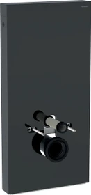 Geberit Monolith Sanitärmodul für Wand-WC, 101cm, Glas lava/Aluminium schwarzchrom