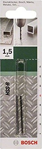 Bosch DIY HSS-R Spiralbohrer, 1.5x18x40mm, 1 Stück