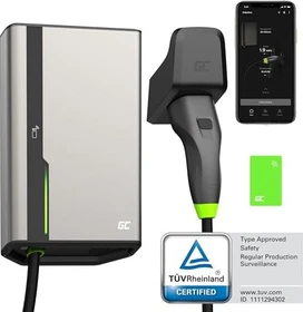 Green Cell HabuDen Wallbox 22kW 32A 5m NFC, 5m Ladekabel