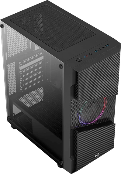 AeroCool Menace Saturn FRGB, Glasfenster
