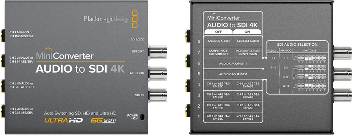 Blackmagic Design MiniConverter Mini Converter Audio to SDI 4K