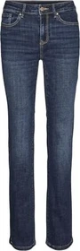 Vero Moda Flash Mid Rise Straight Jeans dark blue denim (Damen)