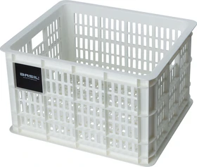 Basil Crate M Fahrradkorb bright white