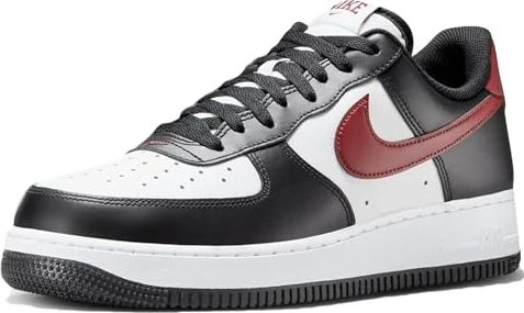 Nike Air Force 1 '07 black/summit white/white/dark team red (Herren)