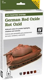 Vallejo Model Air AFV Painting System German Red Oxide Farbset, 6-tlg.
