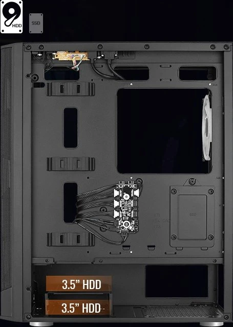 AeroCool Prism, Glasfenster