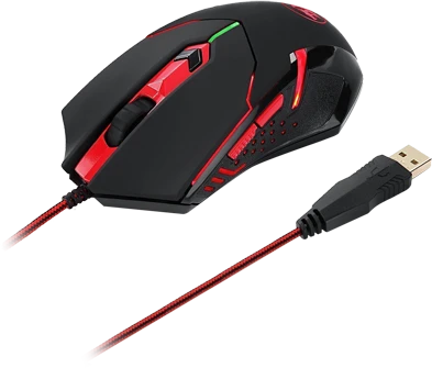 Redragon M601-3 Centrophorus schwarz/rot, inkl. Mousepad, USB