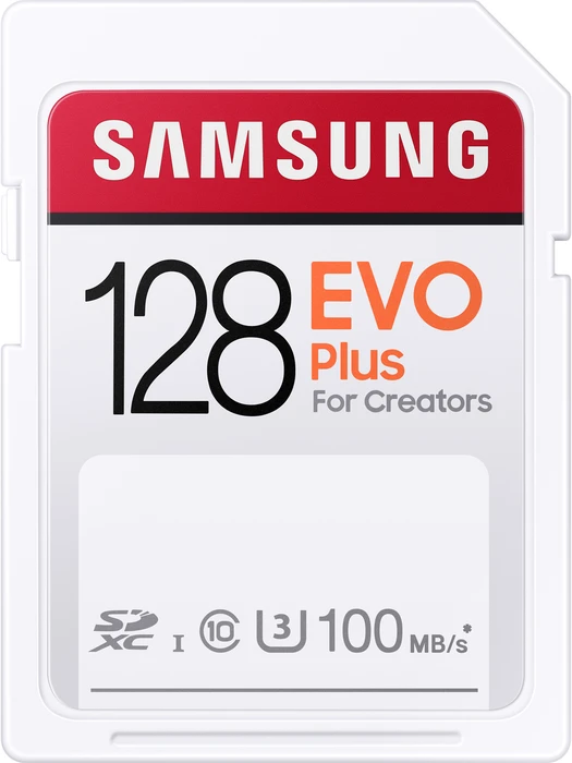Samsung EVO Plus for Creators, SD UHS-I U1/U3, Rev-H / 2020