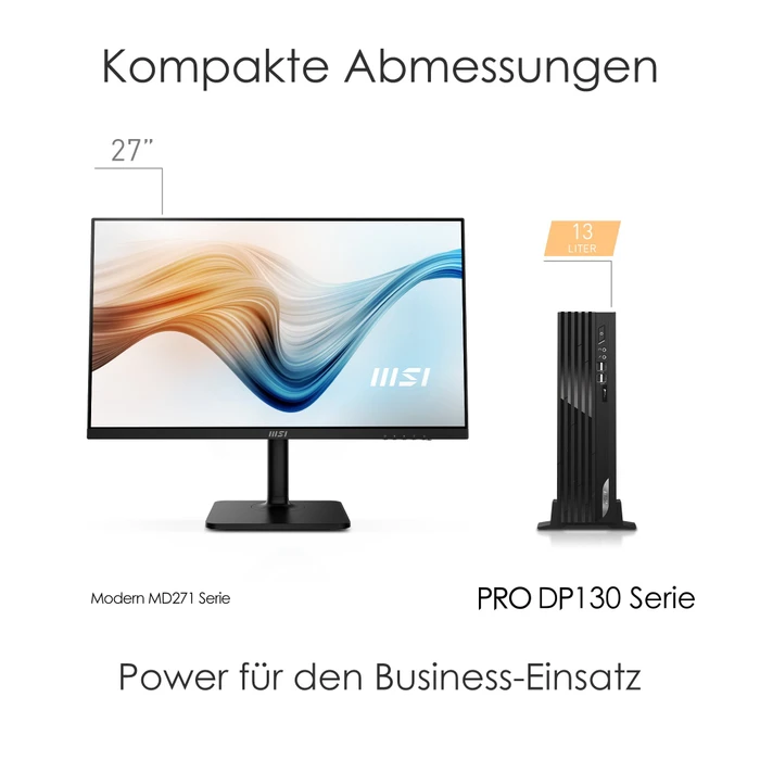 MSI PRO DP130 11RK-001DE, Core i7-11700F, 8GB RAM, 256GB SSD, GeForce GT 1030
