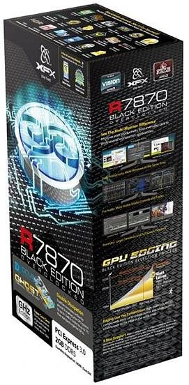 XFX Radeon HD 7870 GHz Edition, 2GB GDDR5, 2x DVI, HDMI, 2x mDP