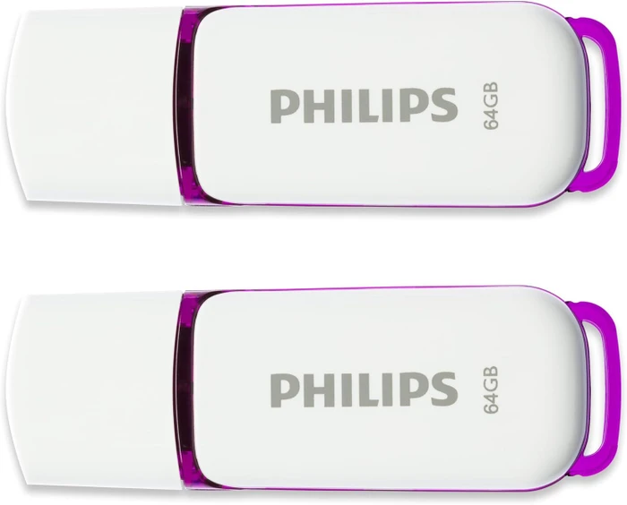 Philips Snow Edition 64GB Magic Purple, USB-A, USB 2.0, 2er-Pack