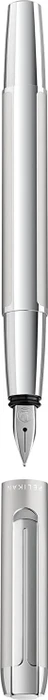 Pelikan Pura P40 silber, rechte Hand, breit, Geschenkbox
