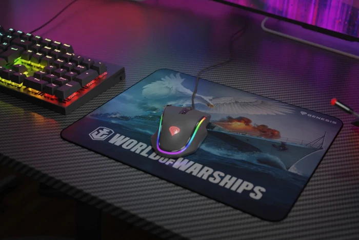 Genesis Carbon 500 M WOWS Blyskawica - Official World of Warships Mousepad, 300x250mm