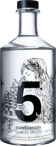 5 Continents Hamburg Dry Gin 700ml