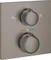 Grohe Allure Thermostat-Brausebatterie mit integrierter 2-Wege-Umstellung hard graphite gebürstet Vorschaubild