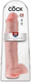 Pipedream King Cock 15" Cock with Balls flesh