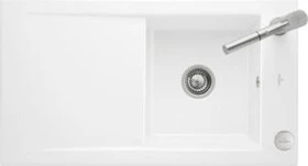 Villeroy & Boch Timeline 50 flat flächenbündig Becken reversibel mit Ablauffernbedienung weiß alpin