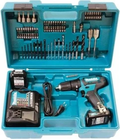 Makita HP333DSAX1 Akku-Schlagbohrschrauber inkl. Koffer + 2 Akkus 2.0Ah + Zubehör