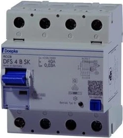 Doepke Fehlerstromschutzschalter DFS 4 063-4/0,50-B SK