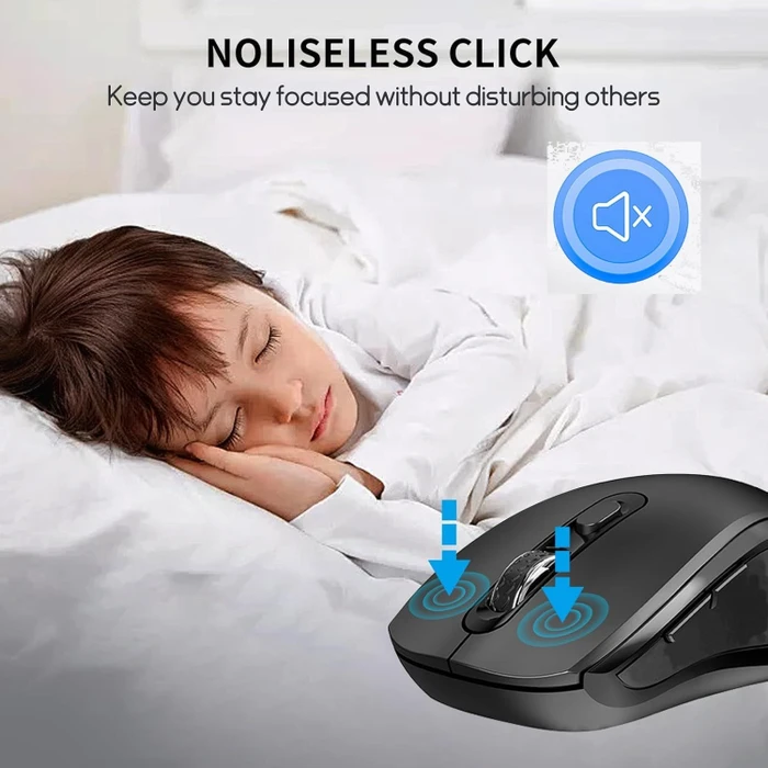 Equip Dual Mode Wireless Mouse schwarz, USB/Bluetooth