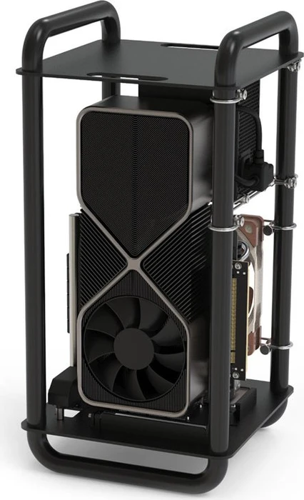 Streacom DA6 XL Open Frame, schwarz, Mini-ITX