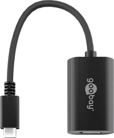 goobay 4k USB-C DisplayPort Adapter 0.2m, schwarz (38530)
