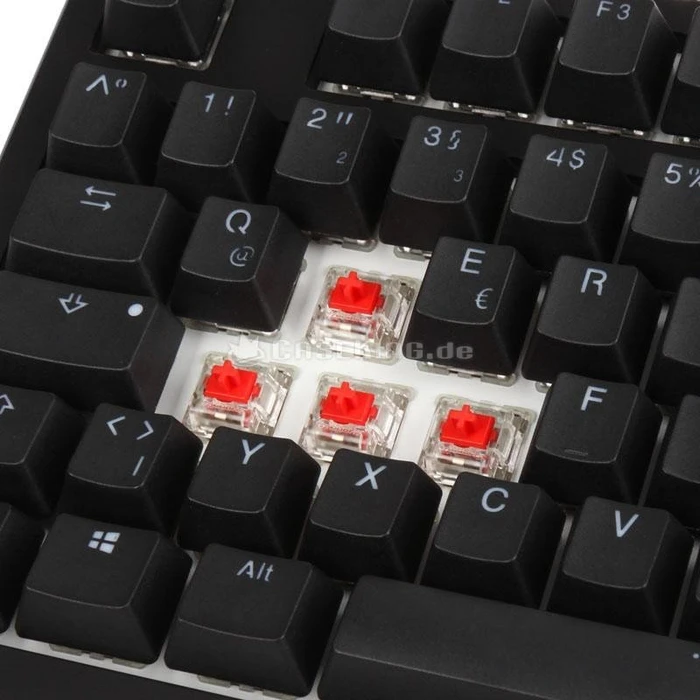 Ducky Shine 6 PBT, LEDs RGB, schwarz, MX RGB RED, USB, DE