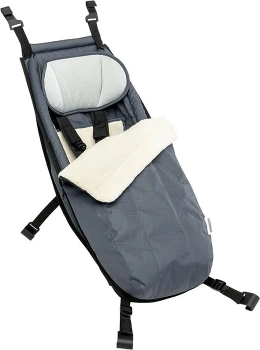 Croozer Kraams Fahrradanhänger Winter Set graphite blue