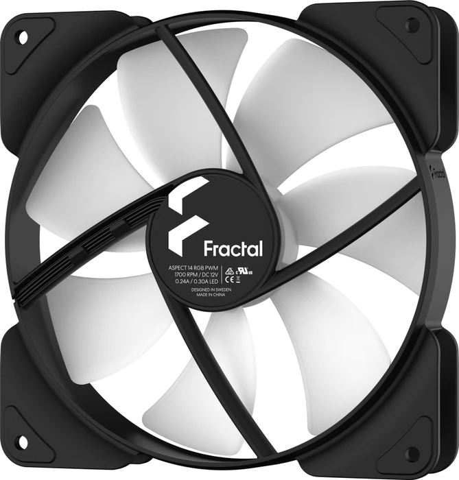 Fractal Design Aspect 14 RGB PWM, schwarz, 140mm, 3er-Pack