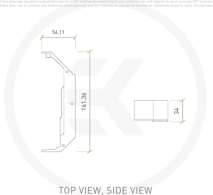 EK Water Blocks Quantum Line EK-Quantum Momentum ROG Rampage VI Encore D-RGB Monoblock, Nickel, Acryl