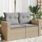 vidaXL Gartensofa 2-Sitzer mit Kissen Vorschaubild