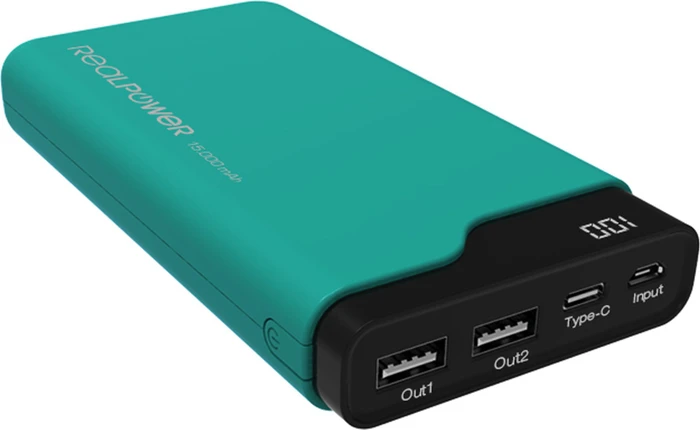 Ultron Powerbank RealPower PB-15000C grün