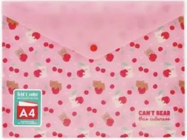 Legami Fold & Order Dokumentenmappe, 1 Fach, A4, quer, Teddy Bear