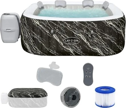 Bestway Lay-Z-Spa Hollywood AirJet Whirlpool quadratisch 180x180x66cm