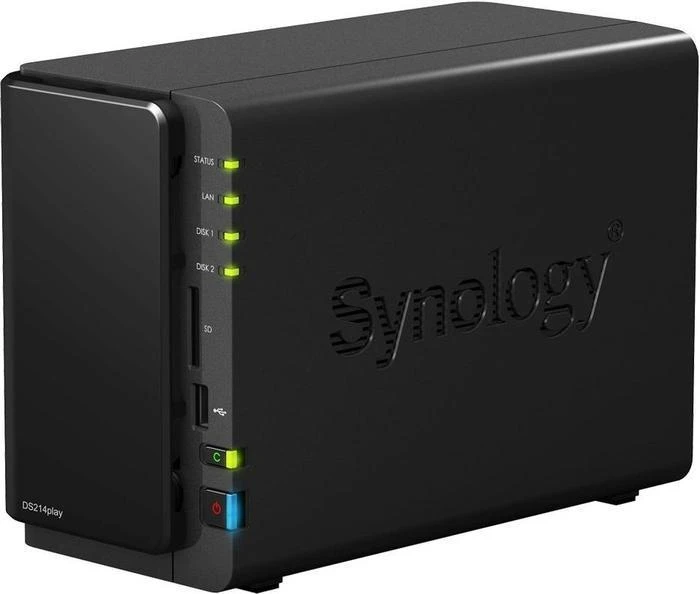 Synology DiskStation DS214play, 1GB RAM, 1x RJ-45 1000Base-T, 2x USB-A 3.0