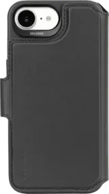 Decoded Leather Detachable Wallet Case für Apple iPhone 16e schwarz