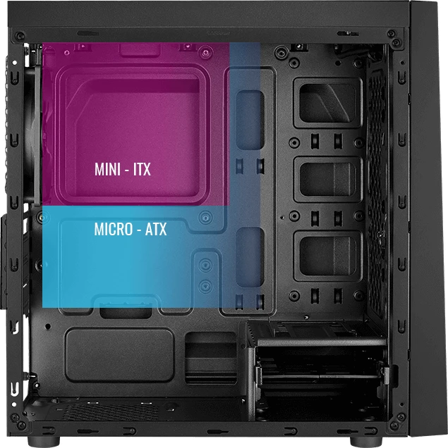 AeroCool Bolt Mini Tempered Glass, Glasfenster