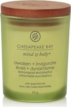 Chesapeake Bay Candle Awaken + Invigorate Lemongrass Eucalyptus Duftkerze, 96g